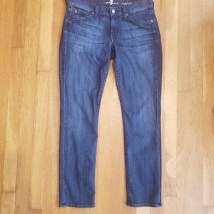 7 for all Mankind Crop Josefina Skinny Boyfriend Jeans Size 26